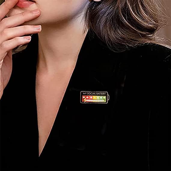 Interactive Social Battery Pin Set