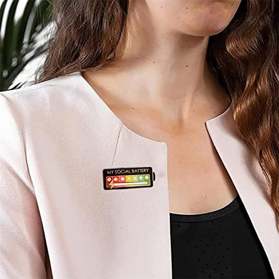 Interactive Social Battery Pin Set