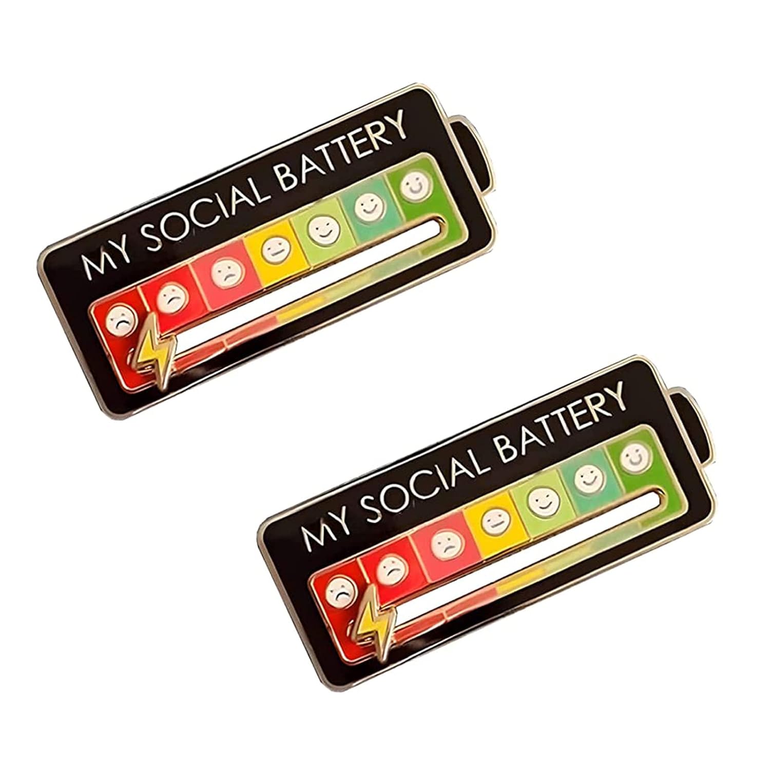 Interactive Social Battery Pin Set
