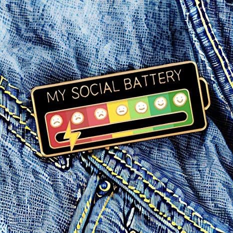 Interactive Social Battery Pin Set